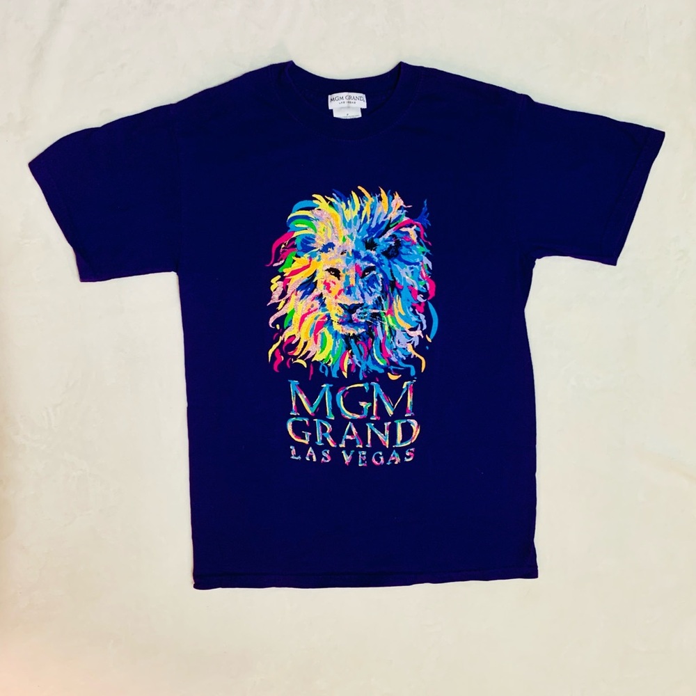 Vintage MGM Grand Las Vegas Lion Graphic T-Shirt | Size Small